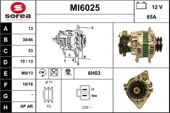 Sera MI6025 - Ģenerators autospares.lv