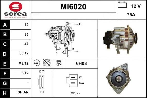 Sera MI6020 - Генератор www.autospares.lv