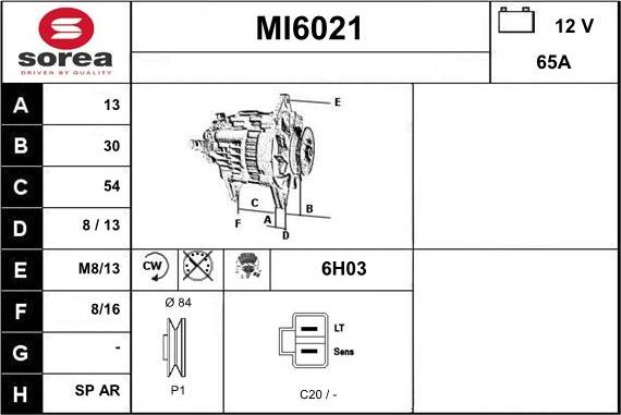 Sera MI6021 - Ģenerators autospares.lv