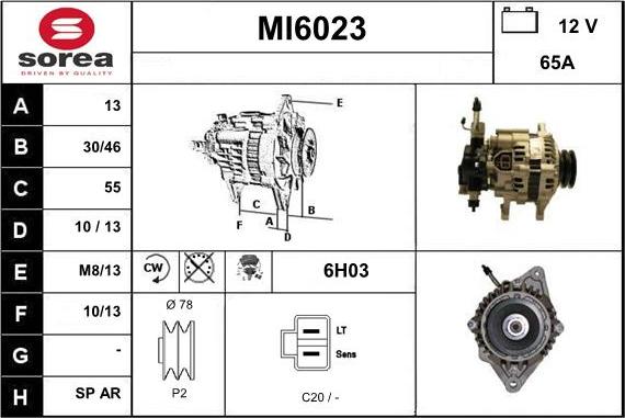 Sera MI6023 - Генератор www.autospares.lv