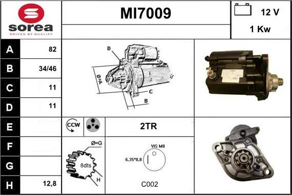 Sera MI7009 - Starteris autospares.lv