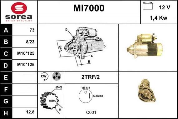 Sera MI7000 - Starteris www.autospares.lv