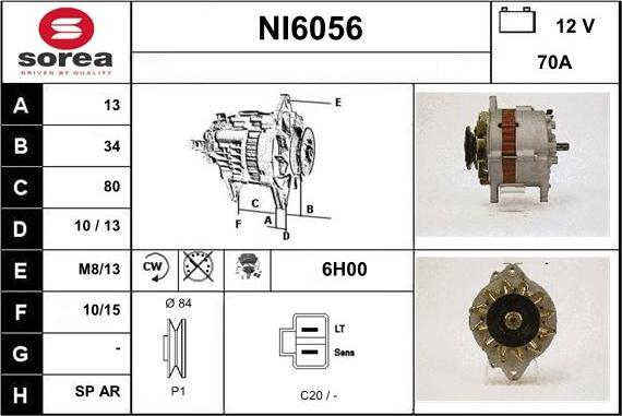 Sera NI6056 - Ģenerators www.autospares.lv