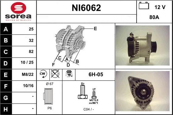 Sera NI6062 - Ģenerators www.autospares.lv