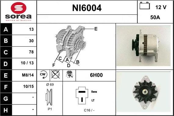 Sera NI6004 - Ģenerators autospares.lv