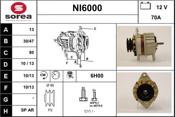 Sera NI6000 - Ģenerators www.autospares.lv