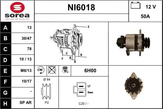 Sera NI6018 - Ģenerators autospares.lv