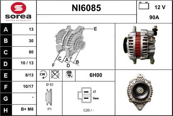 Sera NI6085 - Ģenerators www.autospares.lv