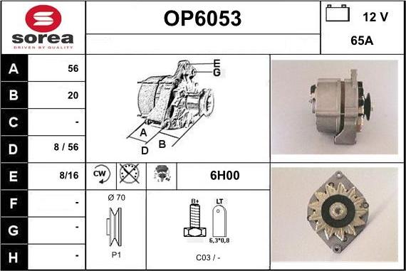 Sera OP6053 - Ģenerators autospares.lv