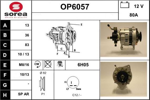 Sera OP6057 - Генератор www.autospares.lv