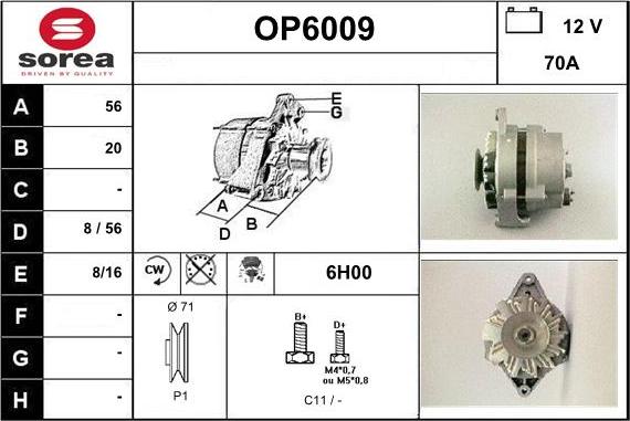 Sera OP6009 - Ģenerators www.autospares.lv