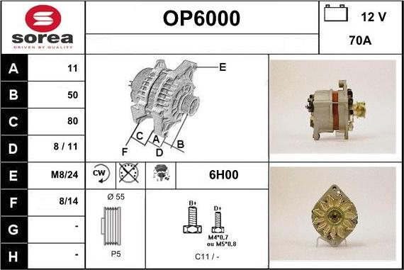 Sera OP6000 - Ģenerators autospares.lv