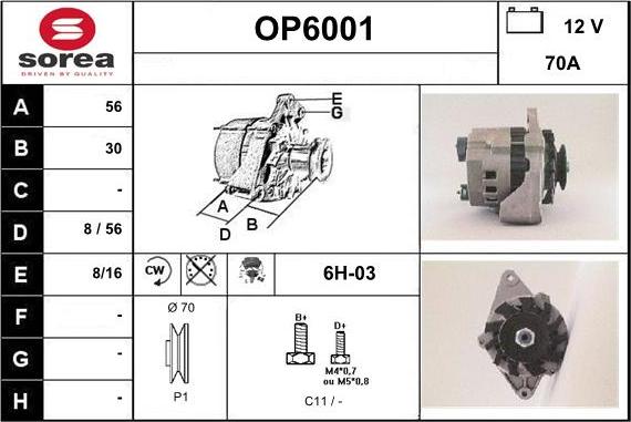 Sera OP6001 - Генератор www.autospares.lv