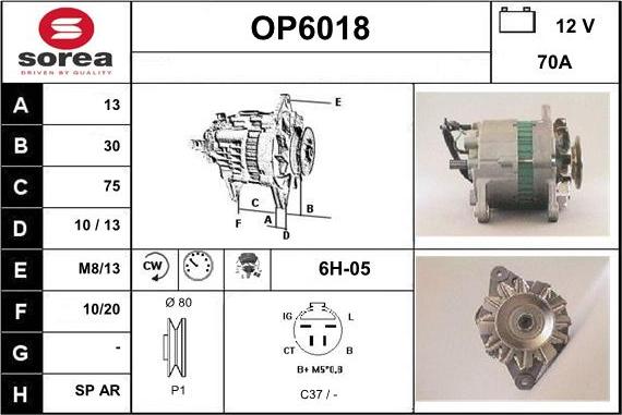 Sera OP6018 - Ģenerators autospares.lv