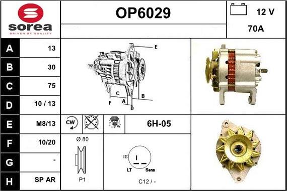 Sera OP6029 - Генератор www.autospares.lv