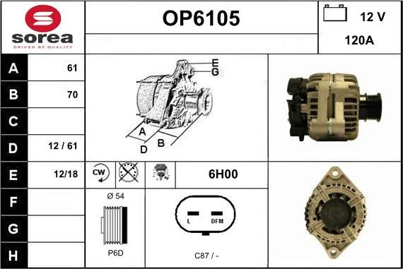 Sera OP6105 - Ģenerators autospares.lv