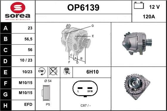 Sera OP6139 - Ģenerators www.autospares.lv