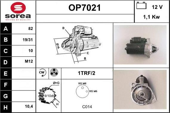 Sera OP7021 - Starter www.autospares.lv