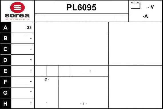 Sera PL6095 - Ģenerators autospares.lv