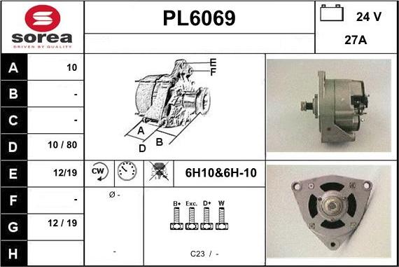 Sera PL6069 - Ģenerators autospares.lv