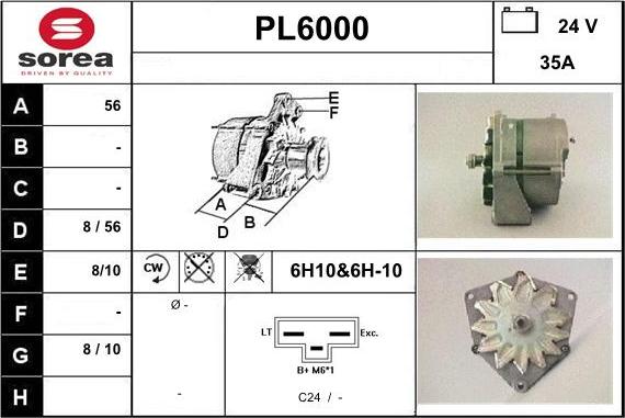 Sera PL6000 - Ģenerators www.autospares.lv