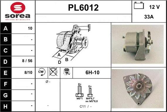 Sera PL6012 - Ģenerators www.autospares.lv