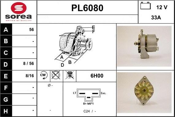 Sera PL6080 - Ģenerators autospares.lv