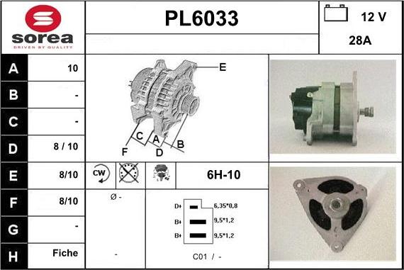 Sera PL6033 - Ģenerators autospares.lv