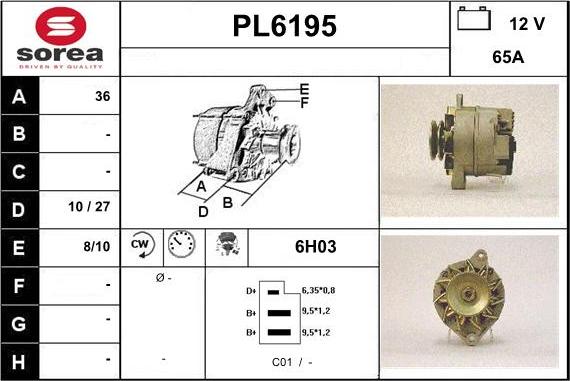 Sera PL6195 - Ģenerators autospares.lv