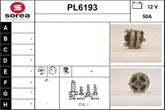 Sera PL6193 - Генератор www.autospares.lv