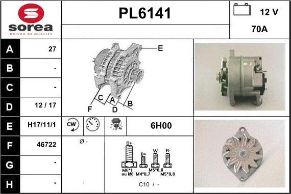 Sera PL6141 - Ģenerators autospares.lv