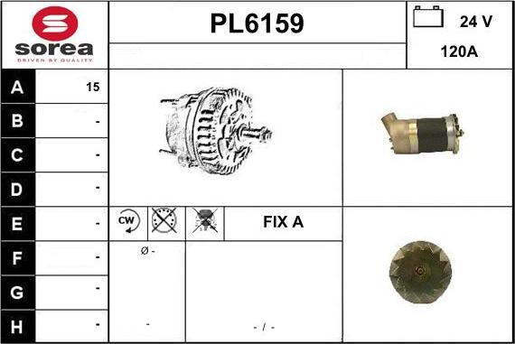 Sera PL6159 - Генератор www.autospares.lv