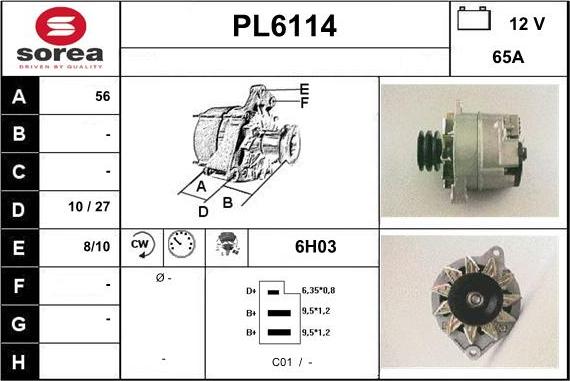 Sera PL6114 - Ģenerators autospares.lv