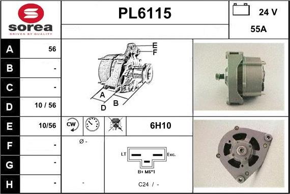 Sera PL6115 - Ģenerators www.autospares.lv