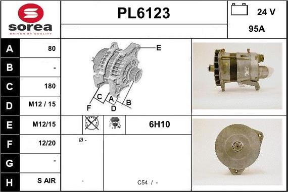 Sera PL6123 - Генератор www.autospares.lv