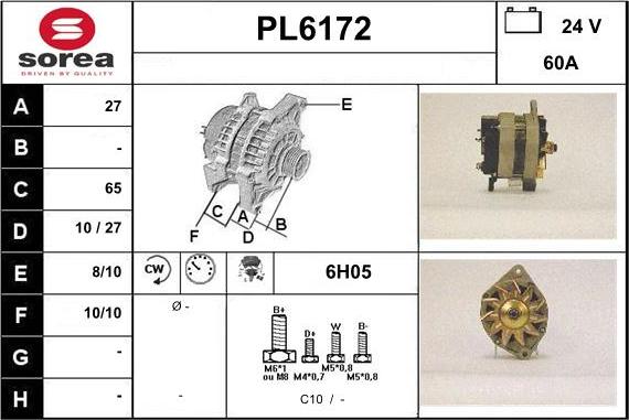 Sera PL6172 - Генератор www.autospares.lv