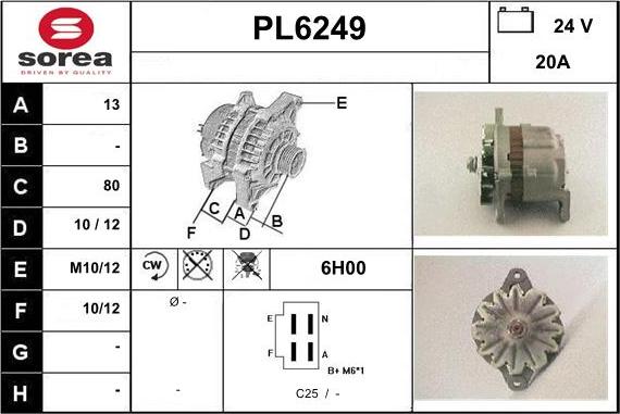 Sera PL6249 - Ģenerators autospares.lv