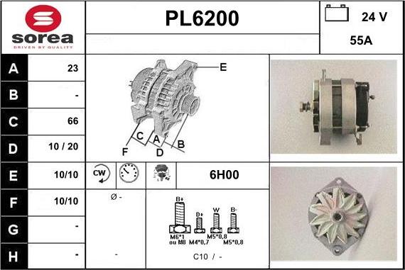 Sera PL6200 - Ģenerators autospares.lv