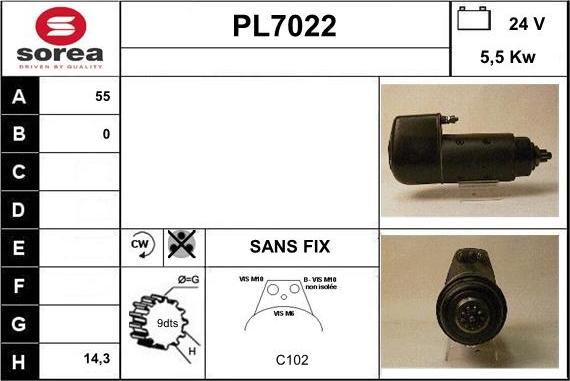 Sera PL7022 - Starter www.autospares.lv