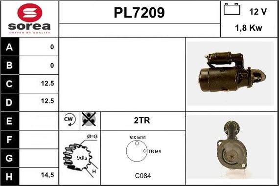 Sera PL7209 - Starter www.autospares.lv