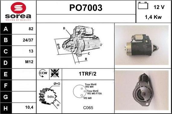 Sera PO7003 - Starteris www.autospares.lv