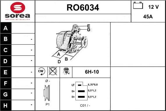 Sera RO6034 - Ģenerators autospares.lv