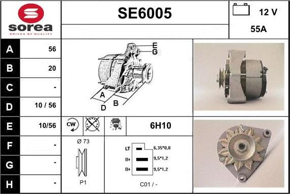 Sera SE6005 - Ģenerators autospares.lv