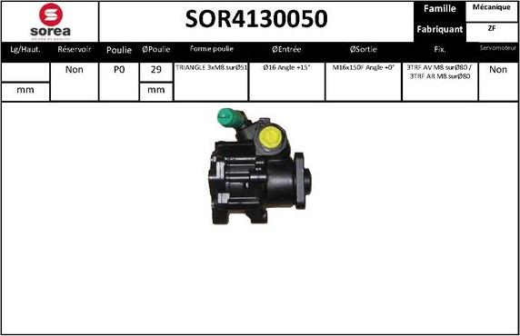 Sera SOR4130050 - Hydraulic Pump, steering system www.autospares.lv