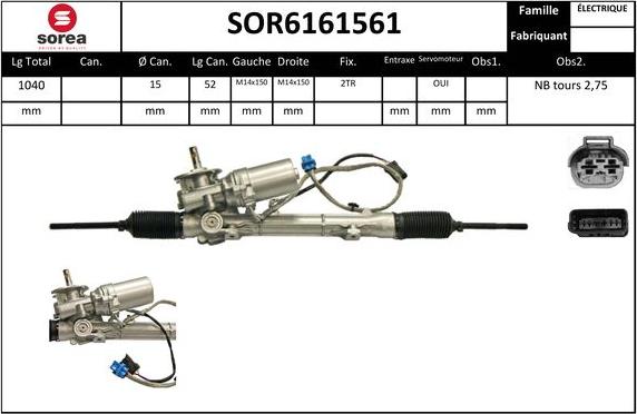 Sera SOR6161561 - Stūres mehānisms autospares.lv