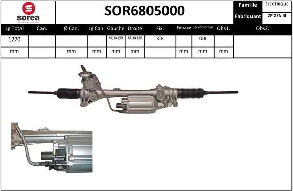 Sera SOR6805000 - Stūres mehānisms www.autospares.lv