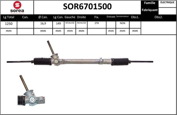 Sera SOR6701500 - Stūres mehānisms autospares.lv