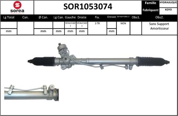 Sera SOR1053074 - Stūres mehānisms autospares.lv