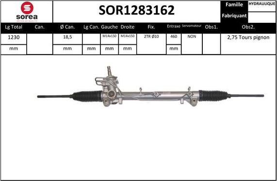 Sera SOR1283162 - Stūres mehānisms autospares.lv