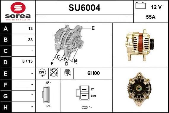 Sera SU6004 - Ģenerators www.autospares.lv